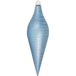 Arctic Blue Shatterproof Christmas Long Drop Ornament 12.5" (320mm)