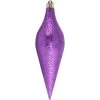Purple Long Drop Shatterproof Glitter Christmas Ornament 12.5" (320mm) -Christmas Decoration Store dcki kbx50659 1 41410.1667561614