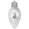 12" Silver Shatterproof Shiny C9 Light Bulb Christmas Ornament -Christmas Decoration Store dcki kbx71087 1 81509.1667561518