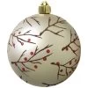 2ct Silver And Brown Shatterproof Matte Christmas Ball Ornaments 6" (150mm) -Christmas Decoration Store dcki kbx80268 2 1 40338.1667654861