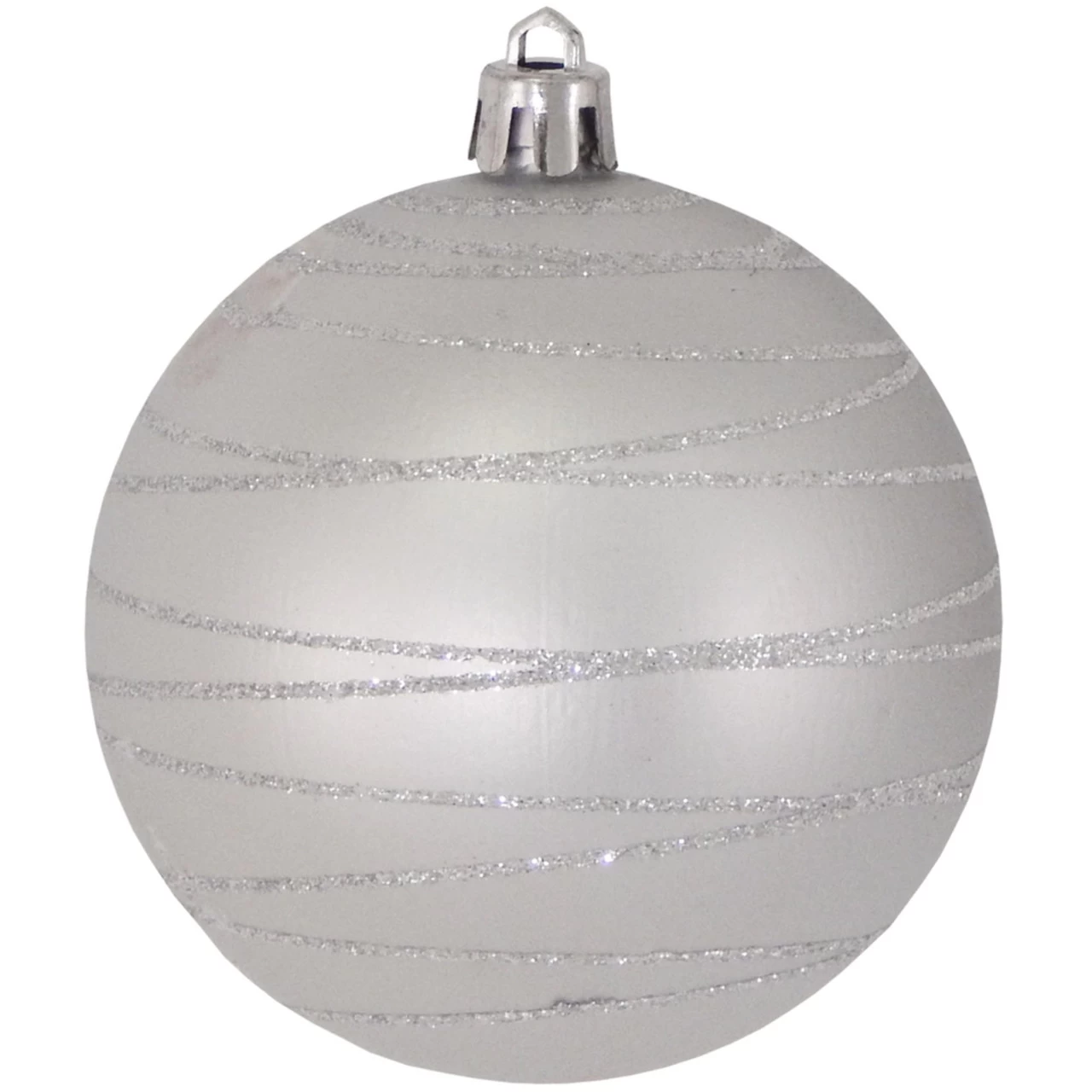 4ct Dove Gray And Silver Tangles Shatterproof Matte Christmas Ball Ornaments 3.25" (80mm) 3 4ct Dove Gray And Silver Tangles Shatterproof Matte Christmas Ball Ornaments 3.25" (80mm)