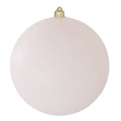 Matte Cloud White Shatterproof Christmas Ball Ornament 8" (200mm)