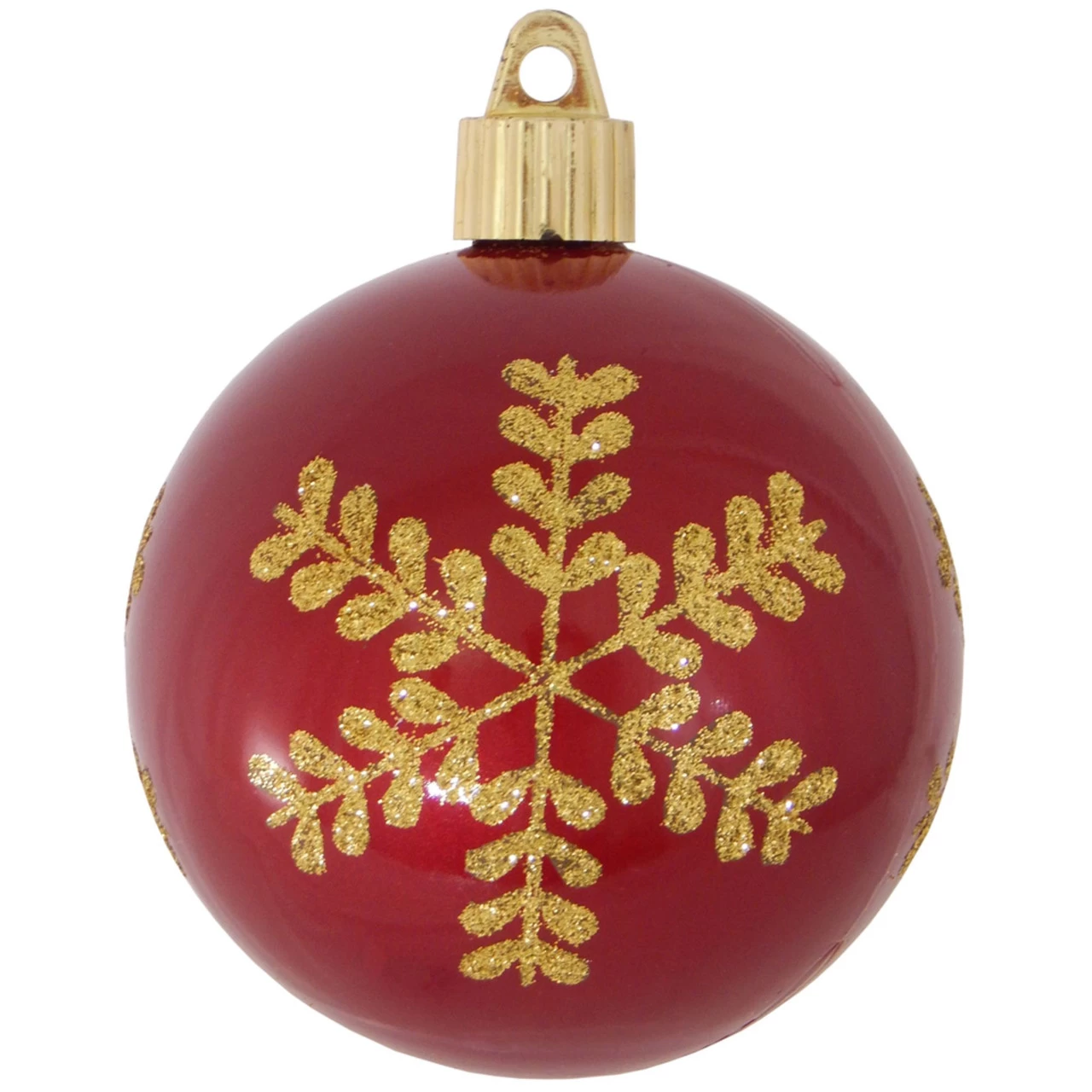 4ct Candy Red And Gold Leafy Flakes Shatterproof Shiny Christmas Ball Ornaments 3.25" (80mm) 3 4ct Candy Red And Gold Leafy Flakes Shatterproof Shiny Christmas Ball Ornaments 3.25" (80mm)