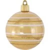 4ct Gold And White Striped Shatterproof Shiny Christmas Ball Ornaments 3.25" (80mm) -Christmas Decoration Store dcki kbx90267 4 1 54192.1667561592