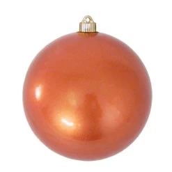 Shiny Candy Brown Shatterproof Christmas Ball Ornament 8" (200mm)