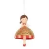 Pack Of 3 Gold Colored And Red Angel Rejoice Christmas Ornament 4"