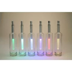 10.25" Clear And Silver Battery Operated LED Wine Bottle Multicolor Light -Christmas Decoration Store dghh20bot05 3 00872.1686950760