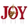 3' Red And Gold Metal Christmas JOY Angel Yard Stake, Wall Decor, Or Standing Decor -Christmas Decoration Store dglit 2010200006 1 48548.1667602152