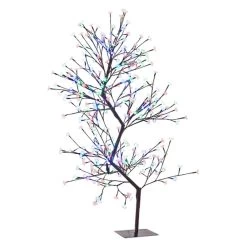 63" White And Red Dual Control Double Cherry Blossom Tree With 336 LED Lights