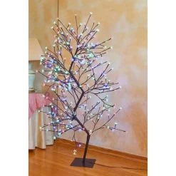 63" White And Red Dual Control Double Cherry Blossom Tree With 336 LED Lights -Christmas Decoration Store dhine 37400 xl wtrg 4 19385.1667621685