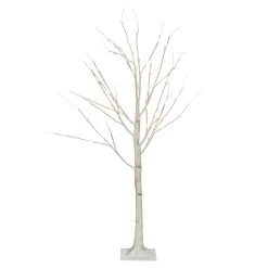 3.75' Pre-Lit Pencil Birch Artificial Christmas Tree - Warm White LED Lights -Christmas Decoration Store dhine 37431 48 3 99858.1667576647