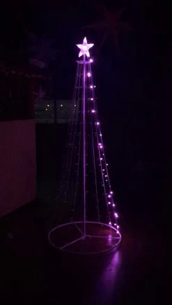 6.75' Multi-Function Timed LED Tree - 252 RGB LED With Remote 7 6.75' Multi-Function Timed LED Tree - 252 RGB LED With Remote -Christmas Decoration Store dhine 37512 3 74387.1667518751