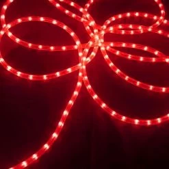 100ct Red Commercial Grade Christmas Rope Light Set