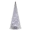 Set Of 2 Clear LED Lighted Christmas Decorative Pine Trees 12”