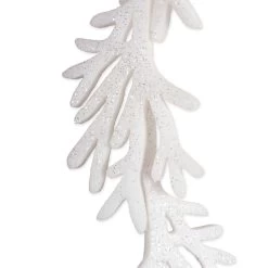 Set Of 2 White Hanging Foam Garland Leaves 51" -Christmas Decoration Store dii camz38022 3 00224.1667490748