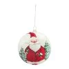 6ct Red And White Santa Christmas Disc Ornaments 5.5" (139mm)