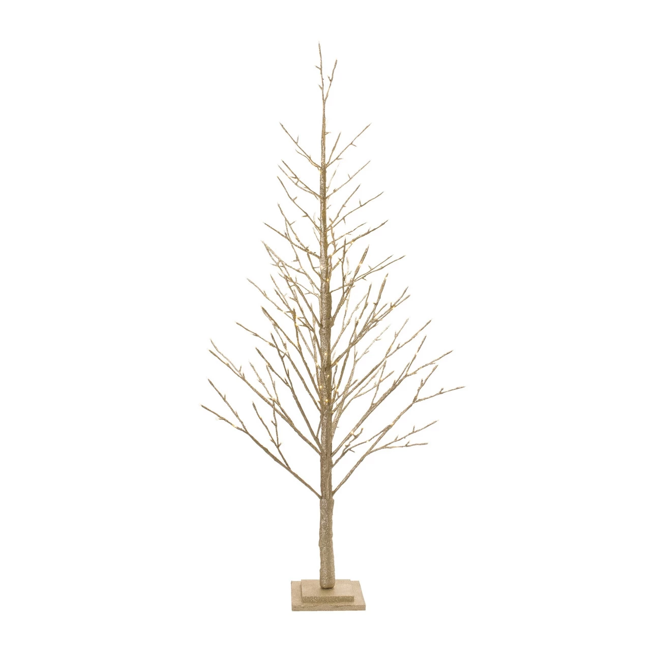 5.5' Gold Artificial LED Lighted Christmas Twig Tree 3 5.5' Gold Artificial LED Lighted Christmas Twig Tree