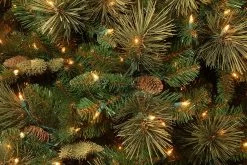 7.5 Ft. Carolina Pine Tree With Clear Lights -Christmas Decoration Store dnat20cap3 306 75 4 99525.1686079931