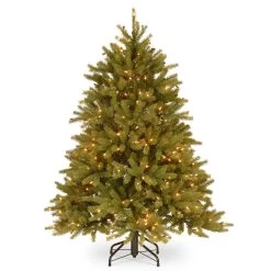4.5’ Pre-Lit Jersey Fraser Fir Artificial Christmas Tree - Clear Lights