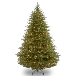 9' Pre-Lit Full Noble Artificial Christmas Tree - Clear Lights