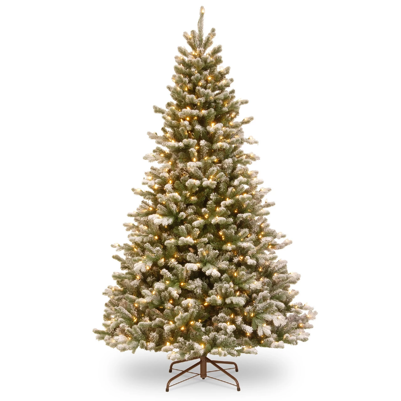 7.5’ Pre-Lit Snowy Sheffield Spruce Artificial Christmas Tree – Warm White LED Lights 3 7.5’ Pre-Lit Snowy Sheffield Spruce Artificial Christmas Tree – Warm White LED Lights