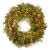 White Pine Wreath With Pine Cones - 30-Inch, Warm White LED Lights 2 White Pine Wreath With Pine Cones - 30-Inch, Warm White LED Lights -Christmas Decoration Store dnat20whp13e28090300e2809030wb1 86833.1667584035