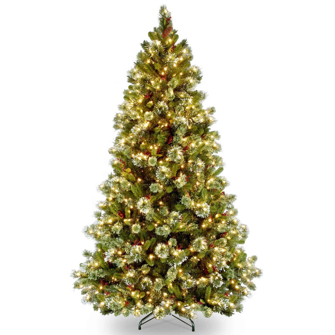 6.5’ Pre-Lit Wintry Pine Artificial Christmas Tree - Clear Lights 3 6.5’ Pre-Lit Wintry Pine Artificial Christmas Tree - Clear Lights