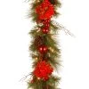 9' X 12" Pre-Lit B/O LED Hydrangea Artificial Christmas Garland – Warm White Lights -Christmas Decoration Store dnat dc13 158 9bb 1 19564.1667536536