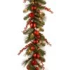 9' X 12" Pre-Lit B/O LED Red Mixed Artificial Christmas Garland – Warm White Lights -Christmas Decoration Store dnat dc13 159 9bb 1 08697.1667536535
