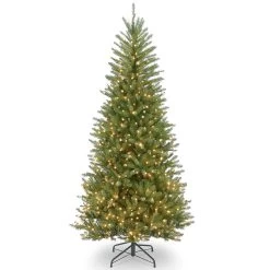 7.5’ Pre-lit Dunhill Fir Slim Artificial Christmas Tree - Clear Lights