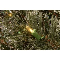 6.5’ Pre-Lit Glittery Pine Christmas Tree – Clear Lights -Christmas Decoration Store dnat gb3 304 65 4 55297.1667571960