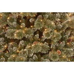 6.5’ Pre-Lit Glittery Pine Christmas Tree – Clear Lights -Christmas Decoration Store dnat gb3 304 65 5 51621.1667571960