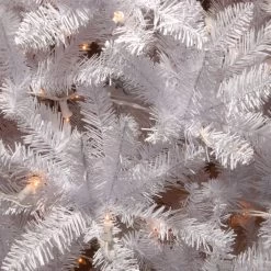 12' Pre-Lit Kingswood White Fir Pencil Artificial Christmas Tree - Clear Lights -Christmas Decoration Store dnat kww7 300 120 2 77863.1667575688