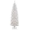 7’ Pre-Lit Kingswood White Fir Pencil Artificial Christmas Tree - Clear Lights