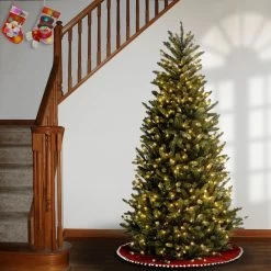 7.5' Pre-Lit Natural Fraser Slim Artificial Christmas Tree – Clear Lights -Christmas Decoration Store dnat naffslh1 75lo 3 87500.1667656573