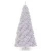 12’ Pre-Lit Medium White North Valley Spruce Artificial Christmas Tree - Clear Lights