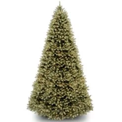 9’ Pre-Lit Downswept Douglas Fir Artificial Christmas Tree – Clear Lights