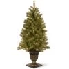 4' Pre-lit Potted Downswept Fir Artificial Christmas Tree – Clear Lights -Christmas Decoration Store dnat pedd1 342 40 1 71359.1667663854