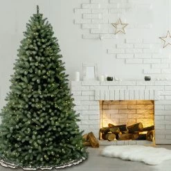 6.5’ Pre-Lit Downswept Douglas Blue Fir Artificial Christmas Tree - Clear Lights -Christmas Decoration Store dnat peddb1 312 65 3 22143.1667536273