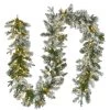 9' X 12" Pre-Lit Iceland Fir Battery Operated Artificial Christmas Garland, Warm White LED Lights -Christmas Decoration Store dnat peil2 300 9b b1 37588.1667529466