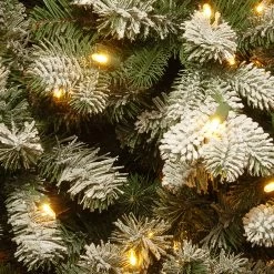 7.5’ Pre-Lit Snowy Sheffield Spruce Artificial Christmas Tree – Warm White LED Lights 7 7.5’ Pre-Lit Snowy Sheffield Spruce Artificial Christmas Tree – Warm White LED Lights -Christmas Decoration Store dnat pesl3 w07 75 3 31121.1667522277