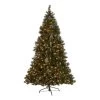 7.5' Pre-Lit Medium Mixed Spruce Artificial Christmas Tree With Frosted Branches - Clear Lights