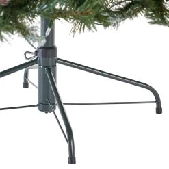 7.5' Pre-Lit Medium Mixed Spruce Artificial Christmas Tree With Frosted Branches - Clear Lights -Christmas Decoration Store dnhhf 307360 7 32988.1667662861