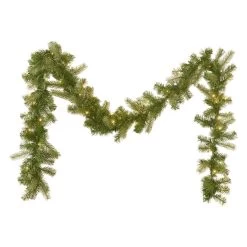 9' X 10" Pre-Lit Mixed Spruce Artificial Christmas Garland - Warm White LED Lights -Christmas Decoration Store dnhhf 307390 4 61143.1667487238