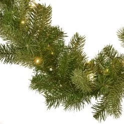 9' X 10" Pre-Lit Mixed Spruce Artificial Christmas Garland - Warm White LED Lights -Christmas Decoration Store dnhhf 307390 5 04873.1667487238