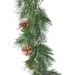 9' X 10" Pre-Lit Cashmere Pine Artificial Christmas Garland - Warm White LED Lights -Christmas Decoration Store dnhhf 307394 3 48263.1667487240
