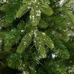 3.5' Pre-Lit Potted Snowed Teton Fir Artificial Christmas Tree, Clear Lights -Christmas Decoration Store dnnl20t2247 rd 5 89421.1681023937