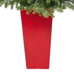 3.5' Pre-Lit Potted Snowed Teton Fir Artificial Christmas Tree, Clear Lights -Christmas Decoration Store dnnl20t2247 rd 6 21918.1681023938