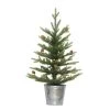 2' Pre-Lit Table Top Artificial Christmas Tree In Metal Pot, Warm White Lights -Christmas Decoration Store dpul 1832 st20lw035 bo 1 01690.1667544781