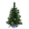 2' Pre-LitTable Top Artificial Christmas Tree In Silver Sac, Warm White Lights -Christmas Decoration Store dpul 1860 st20lw035 bo 1 72141.1667544790